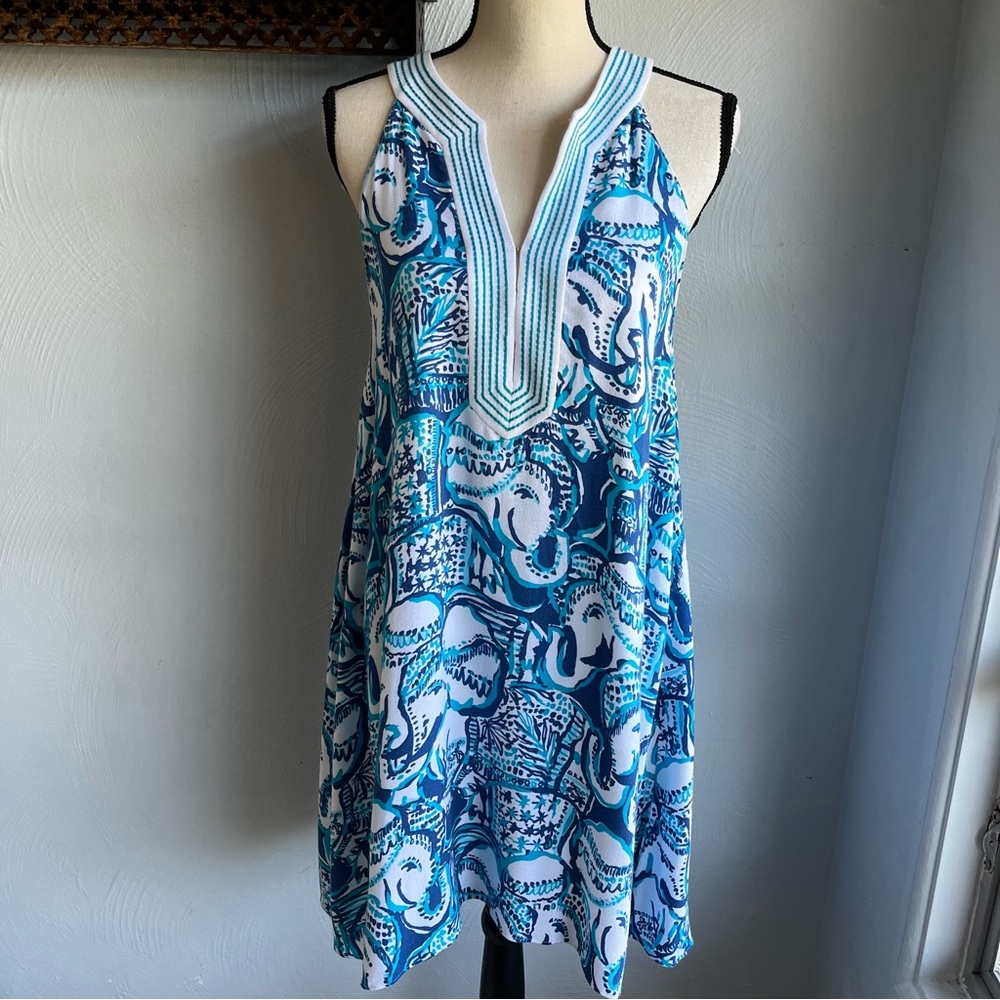 Lilly Pulitzer Archelle Dress Indigo Keep On Trunkin S